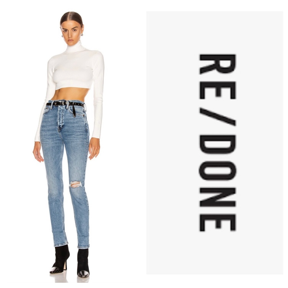 RE / DONE Ultra High Rise Skinny Size 30